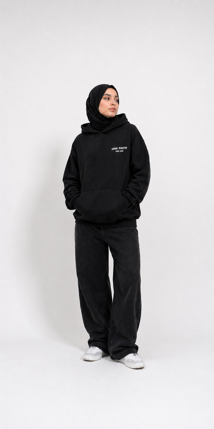 One faith one god unisex heavyweight hoodie.