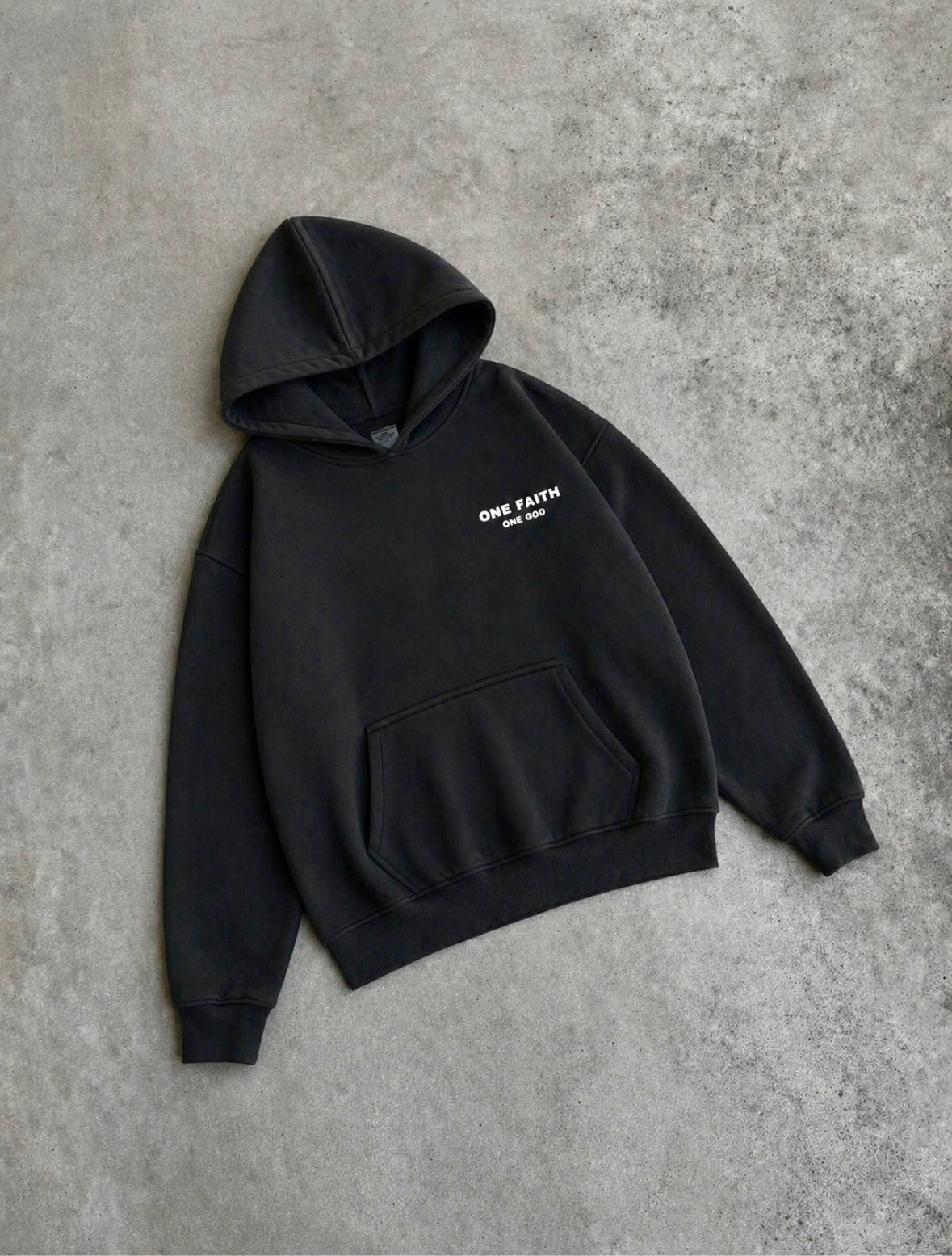 One faith one god unisex heavyweight hoodie.