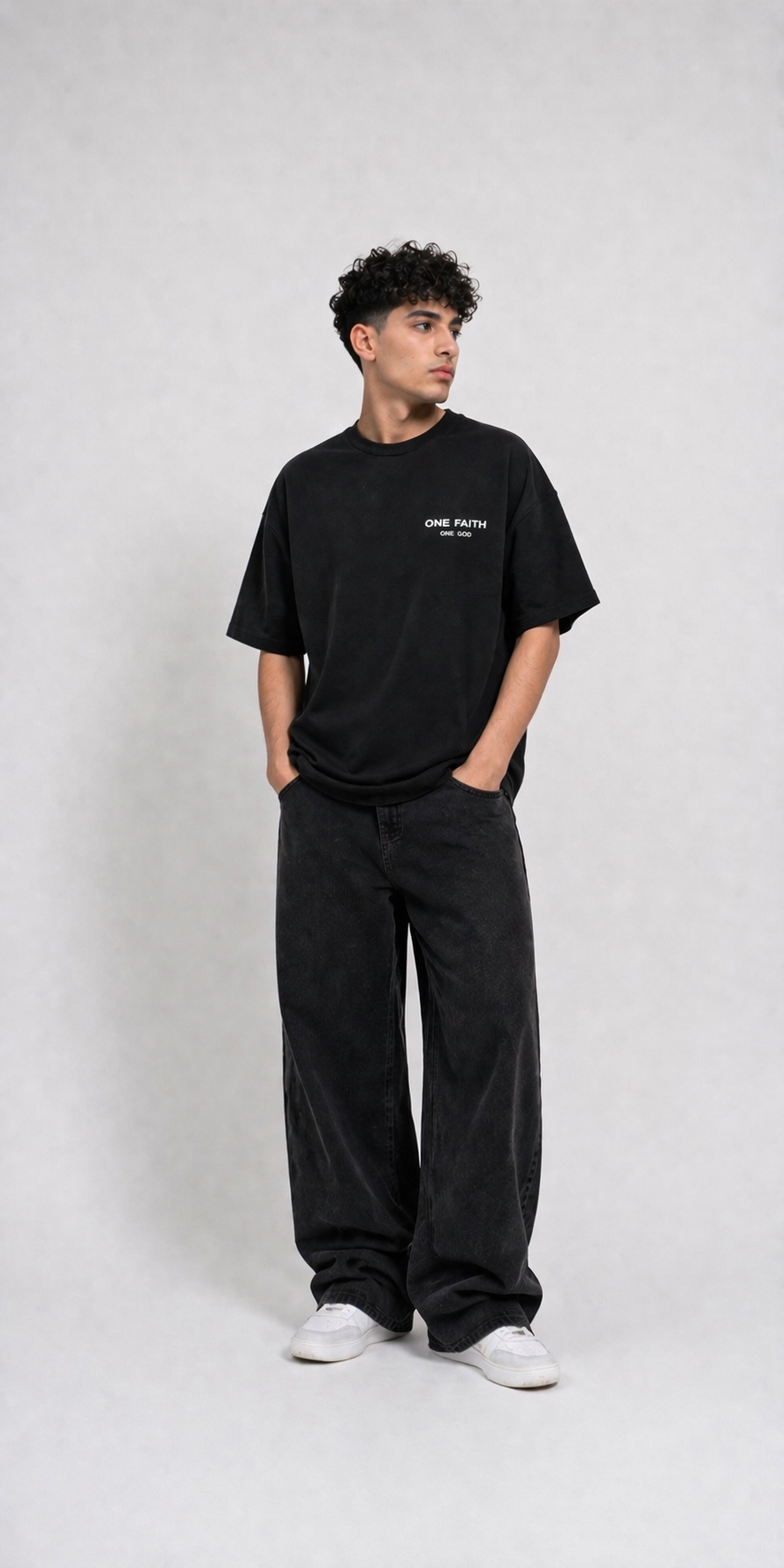 One Faith ONE GOD Unisex  heavyweight shirt.